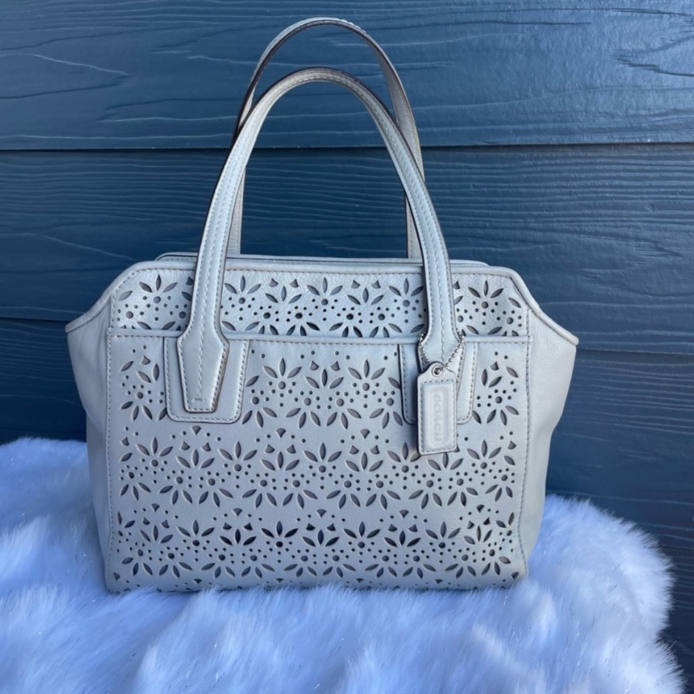 COACH TAYLOR EYELET LEATHER BETTE MINI TOTE (COACH F28081)